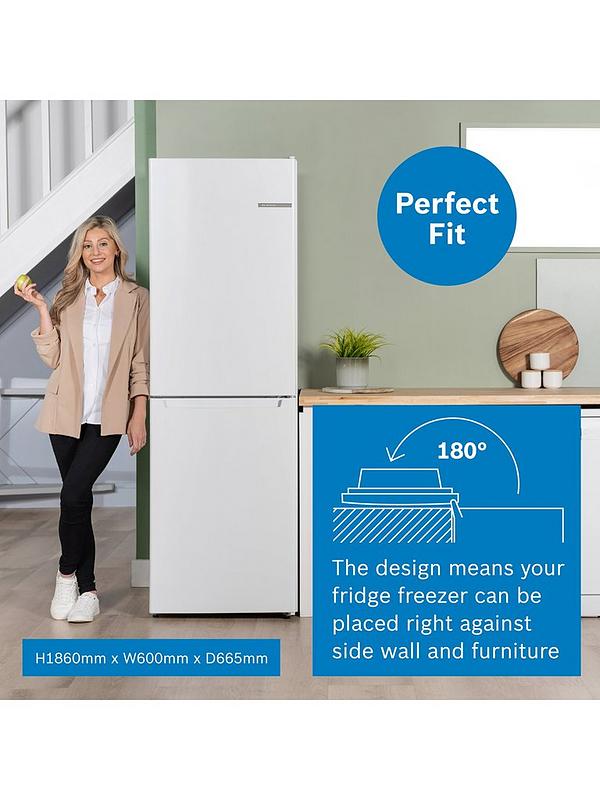 Bosch Series 2 KGN34NWEAG 60cm Wide, No Frost, 50/50 Fridge Freezer - White - Image 6